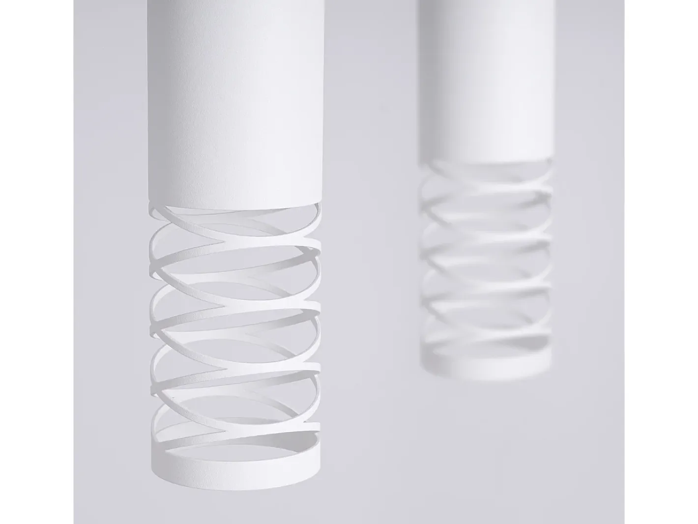 Hot Sollux Lighting Lámpara Colgante Lami Moderno De Acero - 2 Fuentes Luminosas - L.33 X A.125 Cm - Blanco