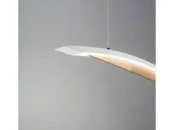 Plafón-Lámpara colgante LED Córdoba blanca 3697-40-102 Fabas Luce Blanco