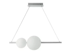 Sale Lámpara colgante Led de metal y cristal soplado Fufi de Ondaluce 45w Regulable 4000K Blanco