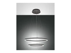 Clearance Lámpara colgante LED GIOTTO 52W negra 3508-45-101 Fabas Luce Negro