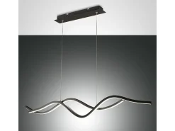 Best Lámpara colgante LED negra Sinuo 36W 3666-45-101 Fabas Luce Negro