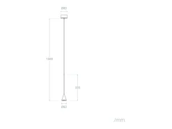 Clearance Ledkia Lámpara Colgante LED 6W Aluminio Piaski Negro Multicolor
