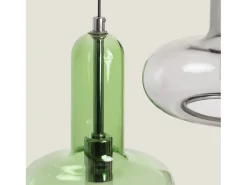 Ledkia Lámpara Colgante LED 15W Aluminio Fontans 3 Focos Multicolor Best