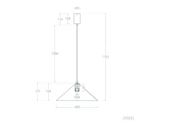 Ledkia Lámpara Colgante LED 8W Metal Elise L Blanco
