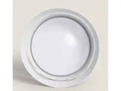 Ledkia Lámpara Colgante LED 28W Metal Kerta Mate Blanco New