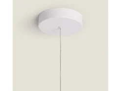 Ledkia Lámpara Colgante LED 28W Metal Kerta Mate Blanco New