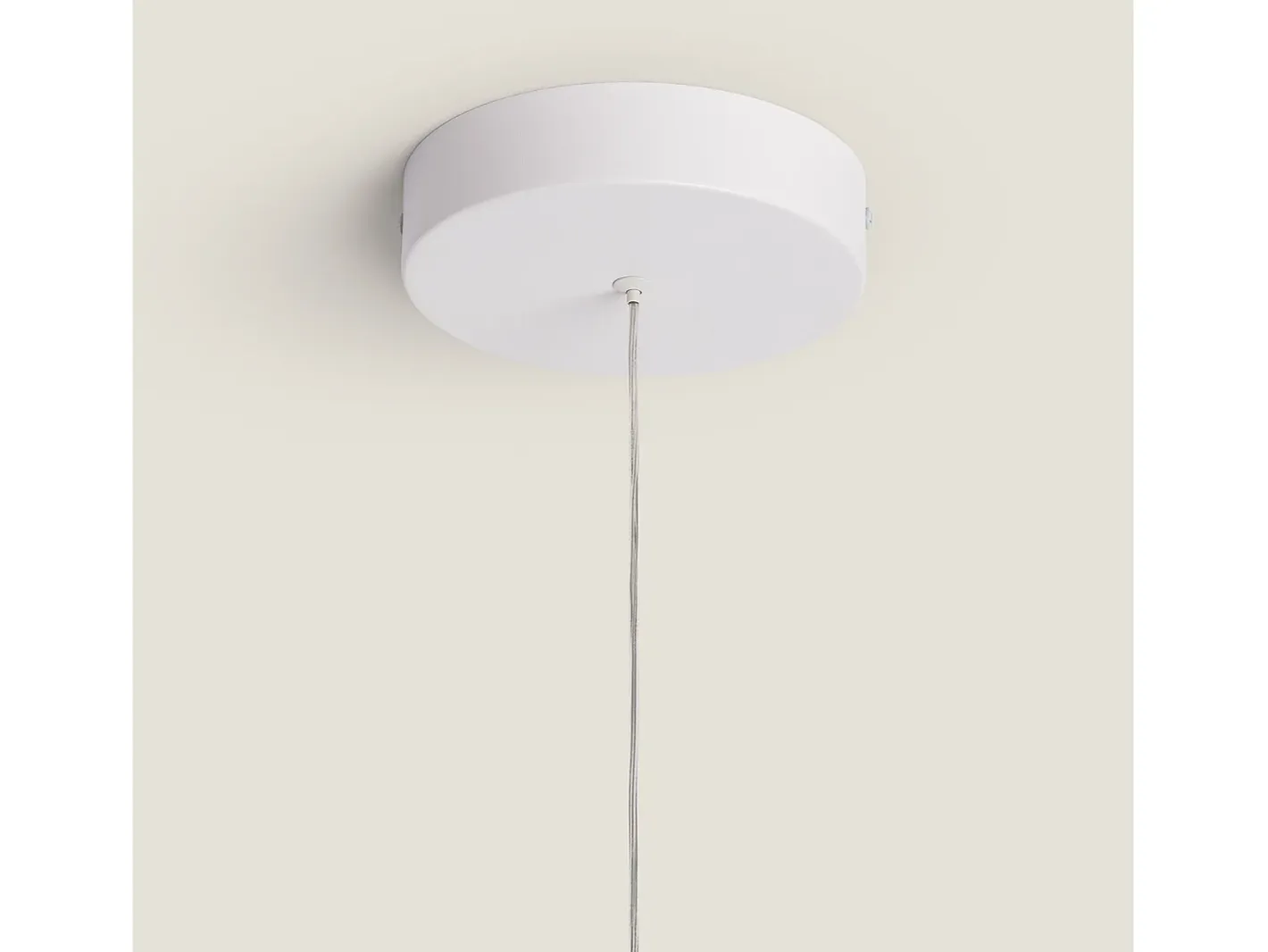 Ledkia Lámpara Colgante LED 28W Metal Kerta Mate Blanco New