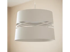 Ledkia Lámpara Colgante LED 28W Metal Kerta Mate Blanco New