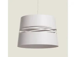Ledkia Lámpara Colgante LED 28W Metal Kerta Mate Blanco New