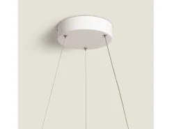 Ledkia Lámpara Colgante LED 48W Metal Ø500 mm Irlava Blanco Online