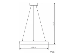Ledkia Lámpara Colgante LED 48W Metal Ø500 mm Irlava Blanco Online
