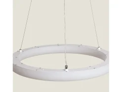 Ledkia Lámpara Colgante LED 48W Metal Ø500 mm Irlava Blanco Online
