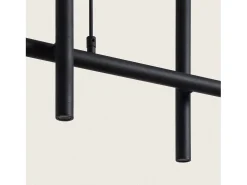 Hot Ledkia Lámpara Colgante Lineal LED 46W Metal y Silicona Ginnie Negro