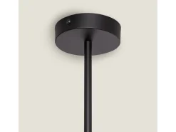 Ledkia Lámpara Suspendida-Lámpara Colgante Lineal Metal Auzoa Negro