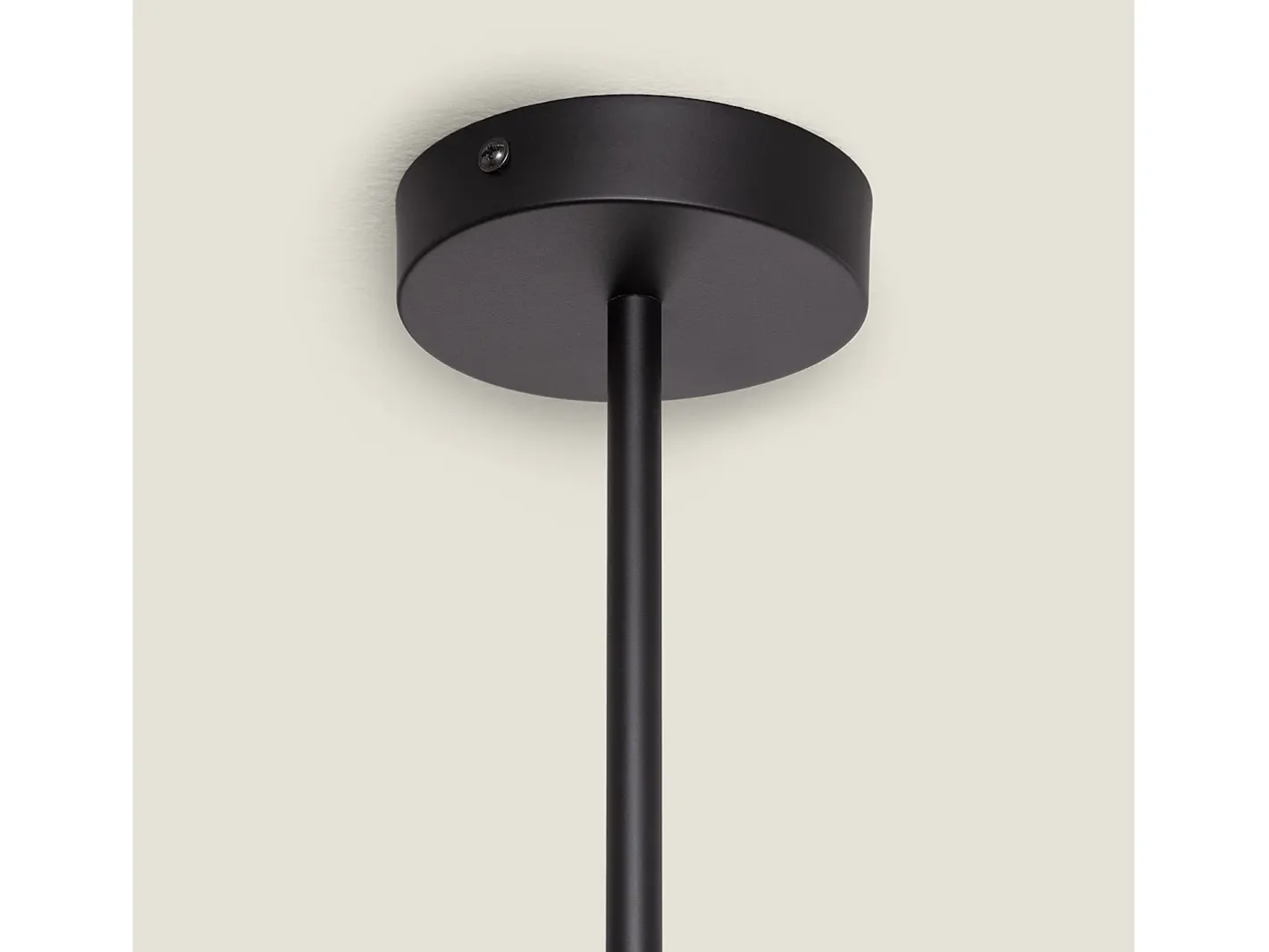 Ledkia Lámpara Suspendida-Lámpara Colgante Lineal Metal Auzoa Negro