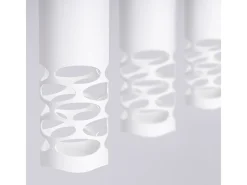 Sollux Lighting Lámpara Suspendida-Lámpara Colgante Liro Moderno De Acero - 3 Fuentes Luminosas - L.40 X A.125 Cm - Blanco