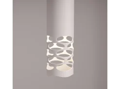 Sollux Lighting Lámpara Colgante Liro Moderno De Acero - 1 Fuentes Luminosas - L.8 X A.125 Cm - Blanco Discount