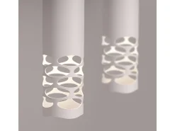 Sollux Lighting Lámpara Suspendida-Lámpara Colgante Liro Moderno De Acero - 2 Fuentes Luminosas - L.33 X A.125 Cm - Blanco