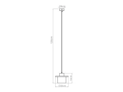Sollux Lighting Lámpara Colgante Mab Moderno De Hormigón/Madera - 1 Fuentes Luminosas - L.22 X A.125 Cm - /Madera Natural Gris