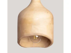 Sale Ledkia Lámpara Colgante Madera Akesh I ILUZZIA Natural Color natural claro