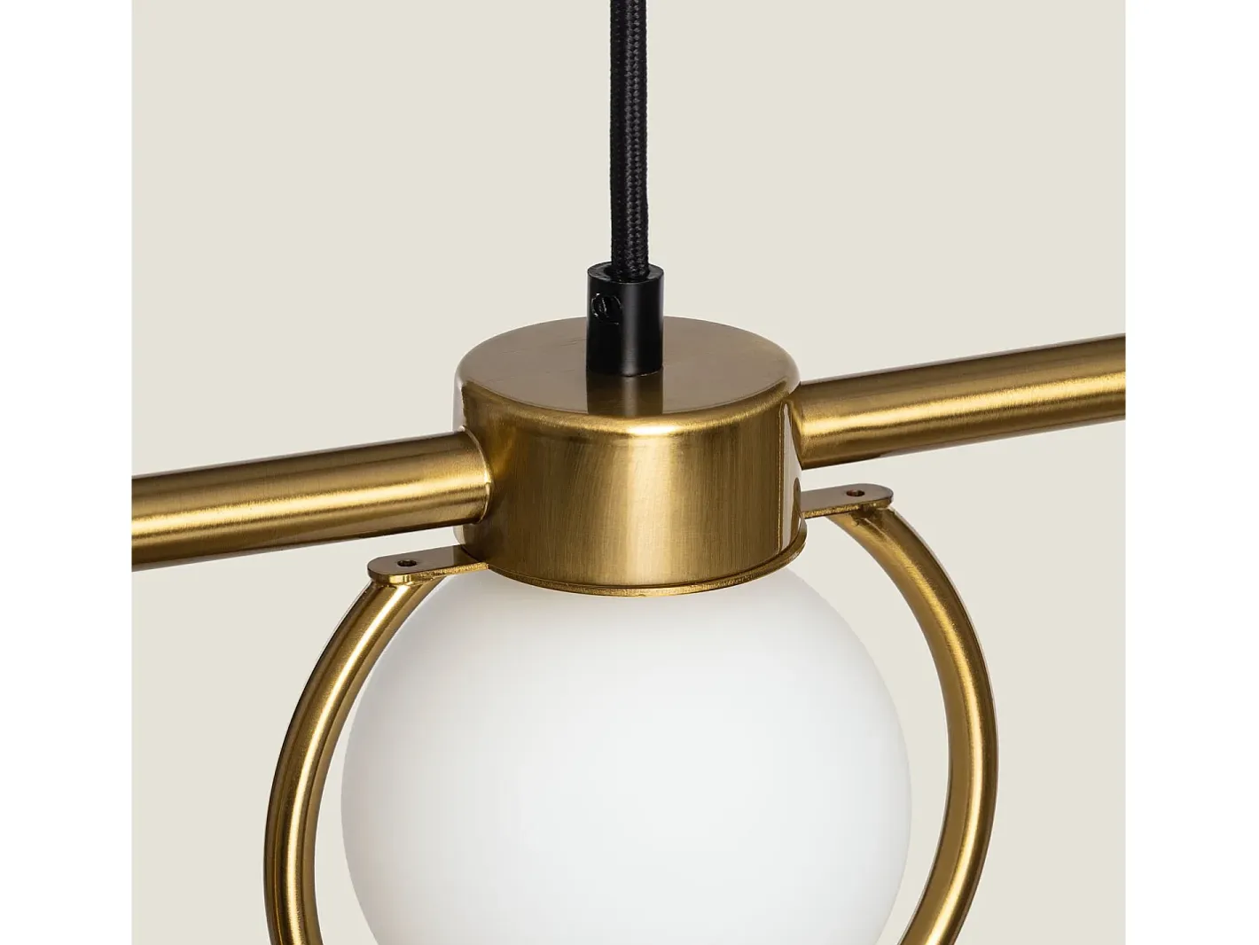 New Ledkia Lámpara Colgante Metal con Flecos Dalila Negro Multicolor