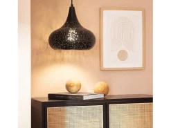 Clearance Ledkia Lámpara Colgante Metal Erea Negro Multicolor