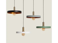 Ledkia Lámpara Suspendida-Lámpara Colgante Metal Furiko Negro Multicolor
