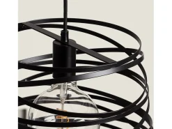 Ledkia Lámpara Suspendida-Lámpara Colgante Metal Hura Negro Multicolor