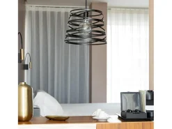 Ledkia Lámpara Suspendida-Lámpara Colgante Metal Hura Negro Multicolor