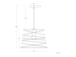 Ledkia Lámpara Suspendida-Lámpara Colgante Metal Hura Negro Multicolor