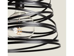 Ledkia Lámpara Suspendida-Lámpara Colgante Metal Hura Negro Multicolor