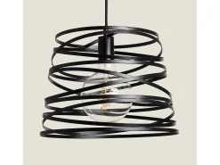 Ledkia Lámpara Suspendida-Lámpara Colgante Metal Hura Negro Multicolor