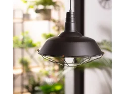 Ledkia Lámpara Colgante Metal Jagger Negro Multicolor