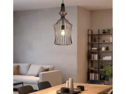 Ledkia Lámpara Suspendida-Lámpara Colgante Metal Kelsie III Negro Multicolor