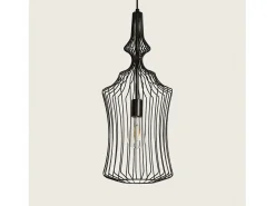 Ledkia Lámpara Suspendida-Lámpara Colgante Metal Kelsie III Negro Multicolor