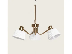 Ledkia Lámpara Suspendida-Lámpara Colgante Metal Magda 3 Focos Blanco