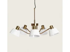 Ledkia Lámpara Colgante Metal Magda 5 Focos Blanco Hot