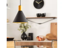 Online Ledkia Lámpara Colgante Metal Orbat Negro Multicolor