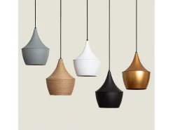 Discount Ledkia Lámpara Colgante Metal Tri Mercury Blanco Multicolor