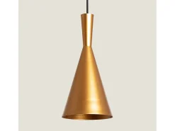 Discount Ledkia Lámpara Colgante Metal Tri Lennon Dorado Multicolor