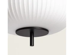 Ledkia Lámpara Suspendida-Lámpara Colgante Metal y Cristal Beca Negro