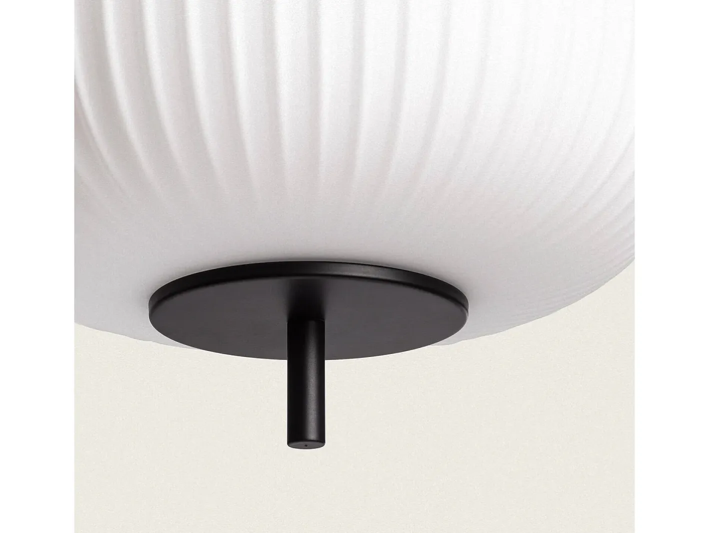 Ledkia Lámpara Suspendida-Lámpara Colgante Metal y Cristal Beca Negro