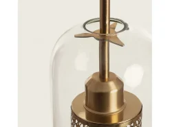 Ledkia Lámpara Colgante Metal y Cristal Julieta Lungo Dorado Multicolor Clearance