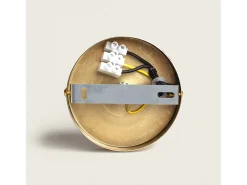 Ledkia Lámpara Colgante Metal y Cristal Julieta Lungo Dorado Multicolor Clearance