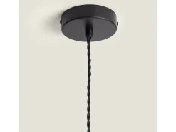 Ledkia Lámpara Colgante Metal y Cristal Yelitza Oro Rosa Multicolor Outlet