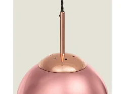 Ledkia Lámpara Colgante Metal y Cristal Yelitza Oro Rosa Multicolor Outlet