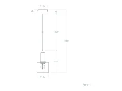 Online Ledkia Lámpara Colgante Metal y Cristal Danae Humo Gris