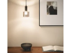 Online Ledkia Lámpara Colgante Metal y Cristal Danae Humo Gris