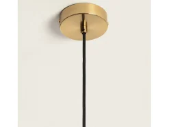 Ledkia Lámpara Colgante Metal y Cristal Moonlight Brass Dorado Multicolor Sale