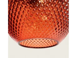 Ledkia Lámpara Suspendida-Lámpara Colgante Metal y Cristal Red Stiklu Rojo